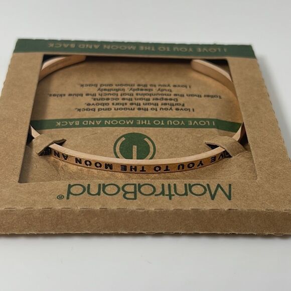 NIB MantraBand TO THE MOON AND BACK Rose Gold Original Bracelet - Picture 4 of 5